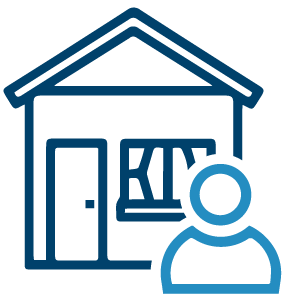 House with person icon